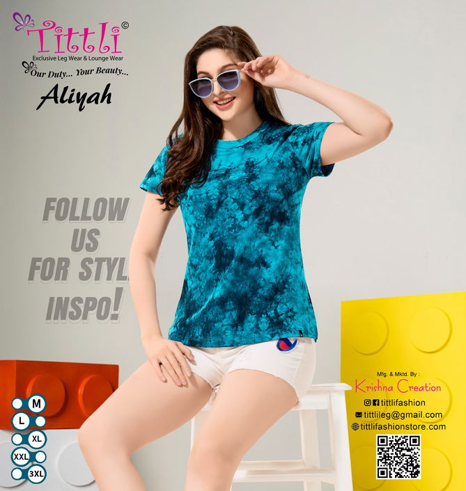 Aliyah Tie And Dye Ladies T Shirts Wholesale Shop In Surat